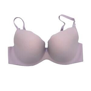 B. Tempt’d 34DD Lilac Purple Leopard Print Push Up T-Shirt Bra
